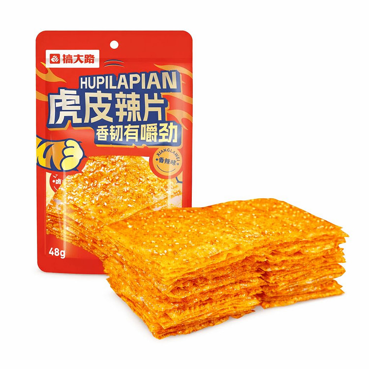 搞大路 虎皮辣片 香辣味48g 1 份