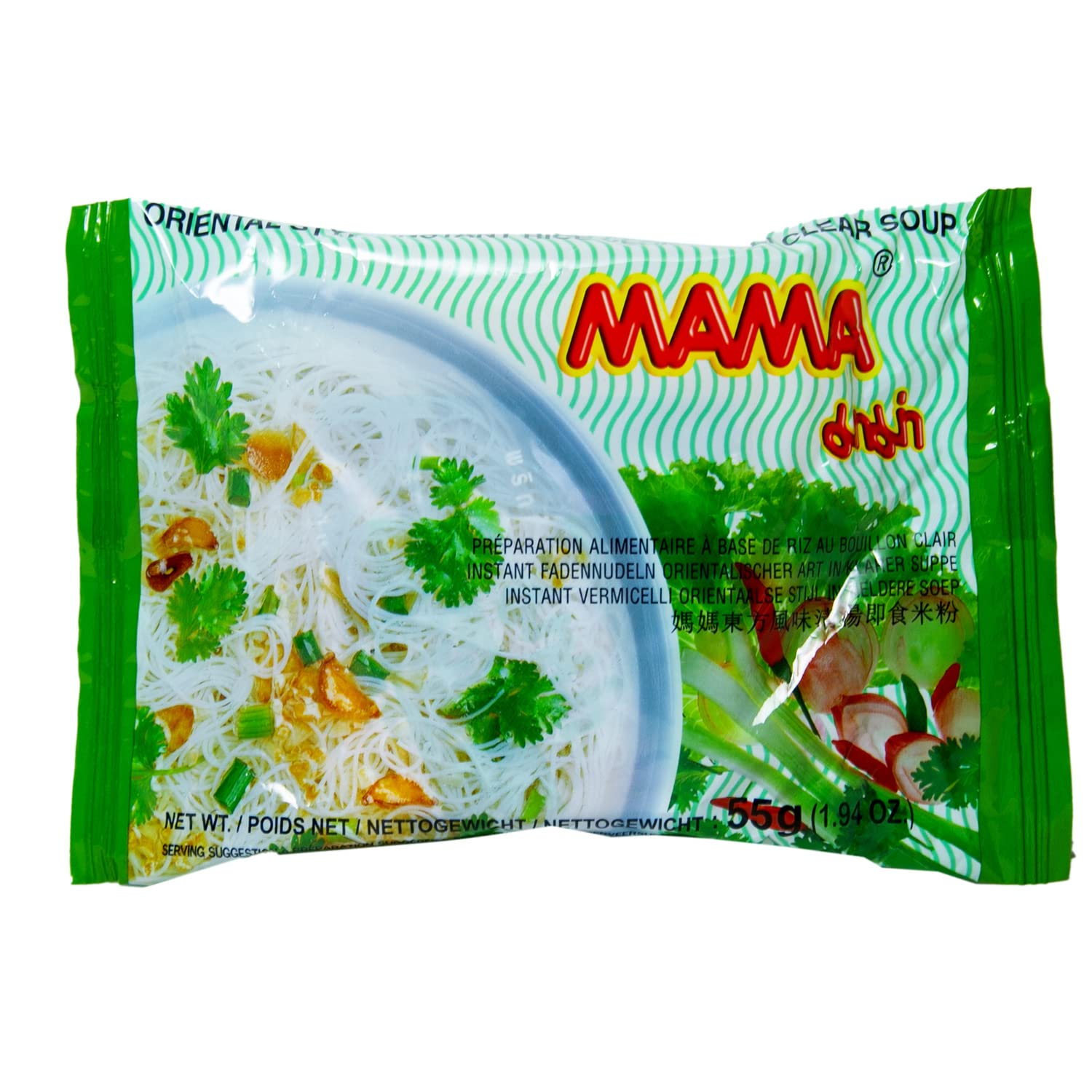 MAMA Gluten Free Vegetarian Rice Vermicelli Clear Soup 1 count 1 each