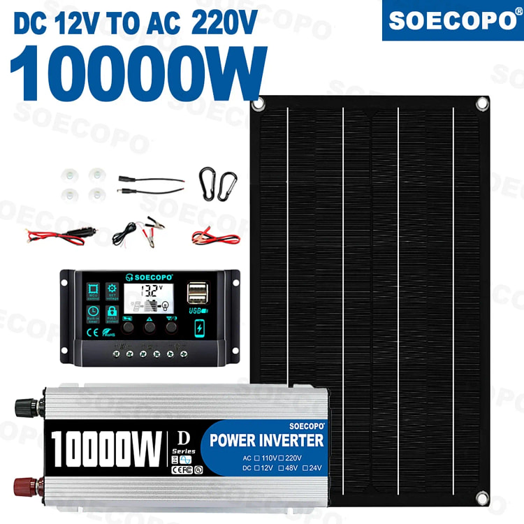 10000W Inverter Solar Panel Kit Solar Power Genera 1 each