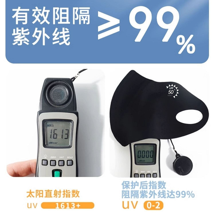 防晒口罩防紫外线透气