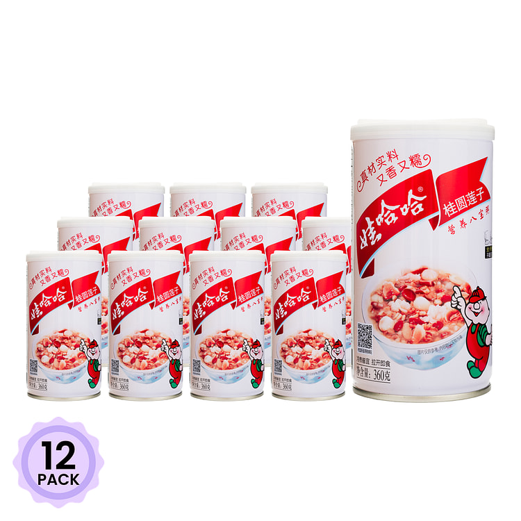 娃哈哈 桂圆莲子八宝粥 360 克*12 包