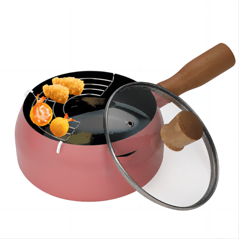 Qing Exhibition Tempura and Auxiliary Food Dual-use Non-stick Deep Fryer 1 count