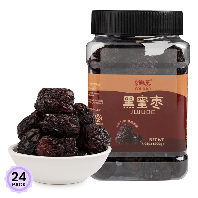 【山姆爆款】维汉 黑蜜枣 无添加糖 200 克*24 包