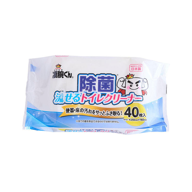 watts 马桶消毒清洁湿巾 马桶可冲 40枚 1 份