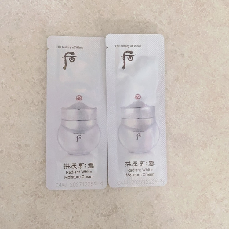 The Whoo Radiant White Moisture Cream 1ml x 40 Pcs