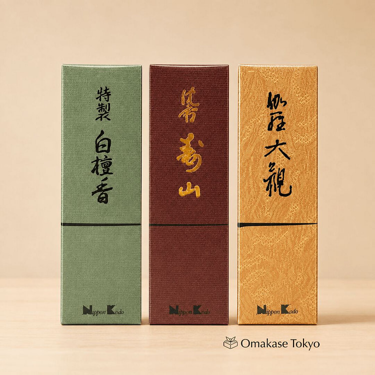 Nippon Kodo Premium Incense Stick Set 3 types 0.37 lb