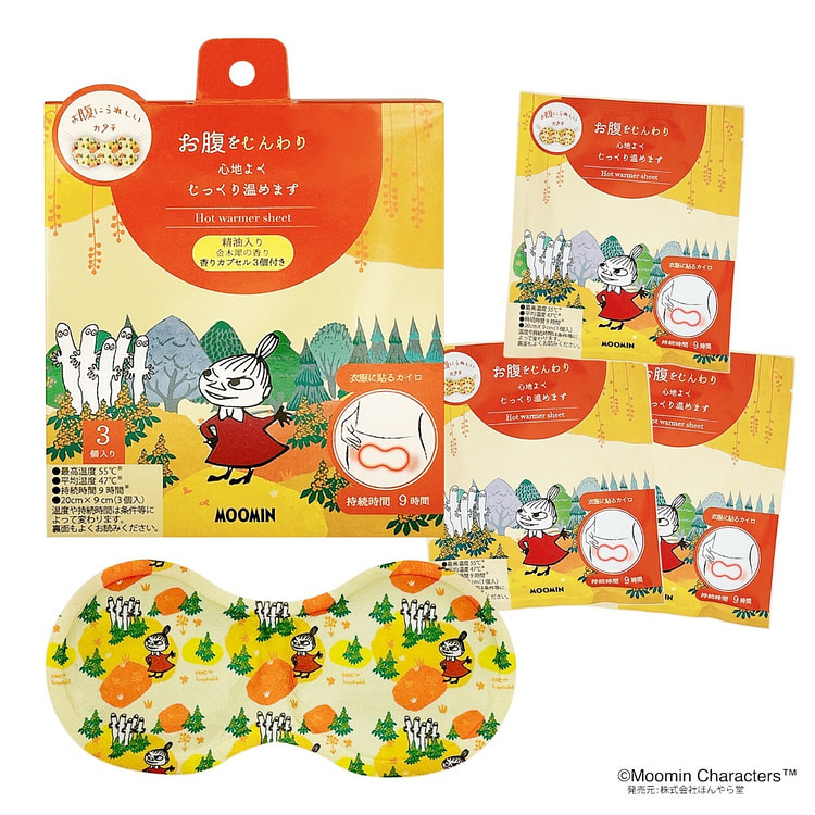 HONYARADOH Moomin Belly Warmer Osmanthus 3P 1 count