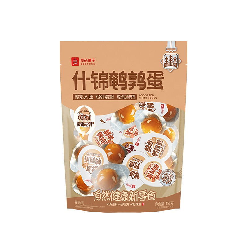 450g Mixed Flavor Quail Eggs Snack Pack 1 pack