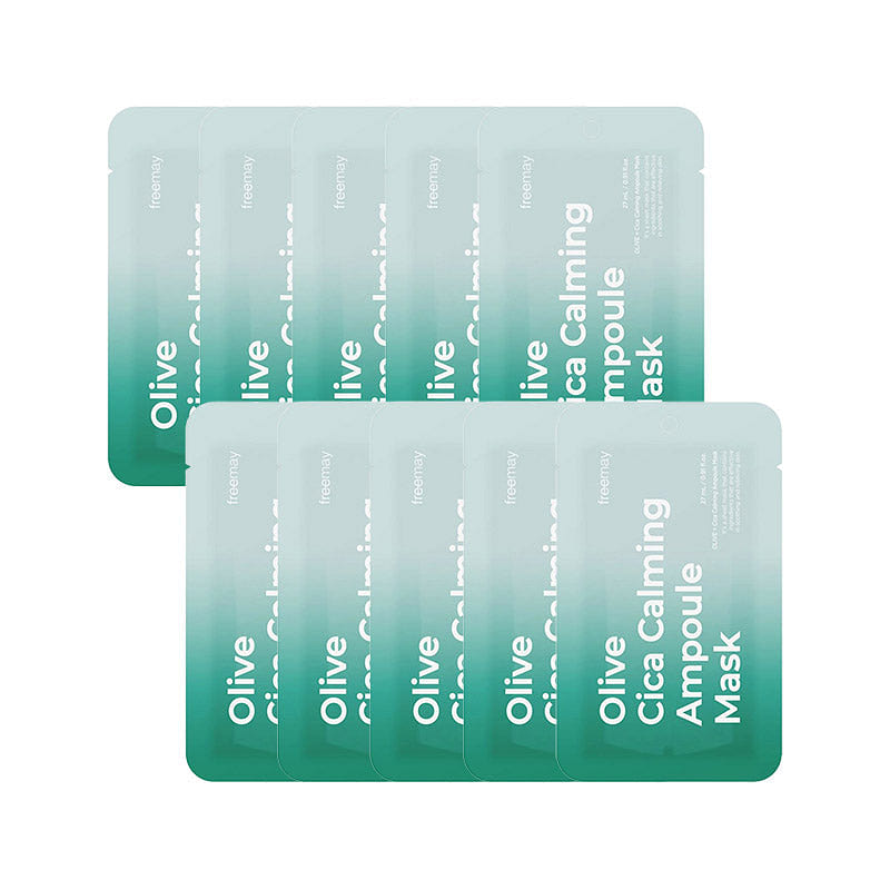Freemay’s Olive Cica Calming Ampoule Mask 10 Pack 1 each