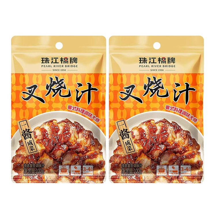 珠江桥牌 叉烧汁100gx2包 200 克