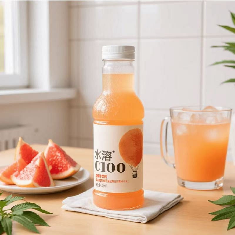 C-100 Grapefruit Flavor Juice Water 445 ml