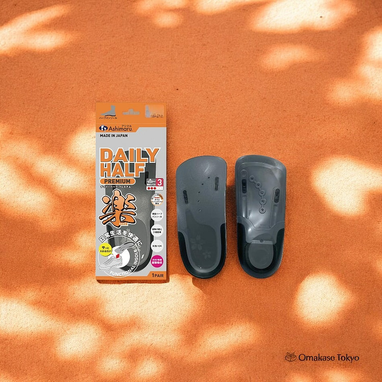ASHIMARU 不对称半鞋垫-灰色-M 110 克