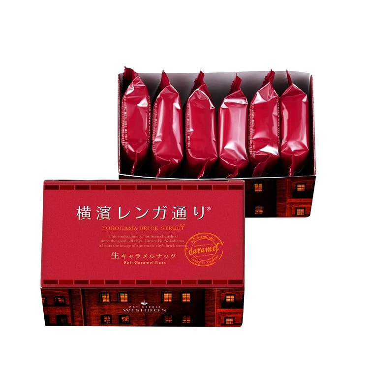 横浜 烤杏仁焦糖酥点心 6枚 1 盒