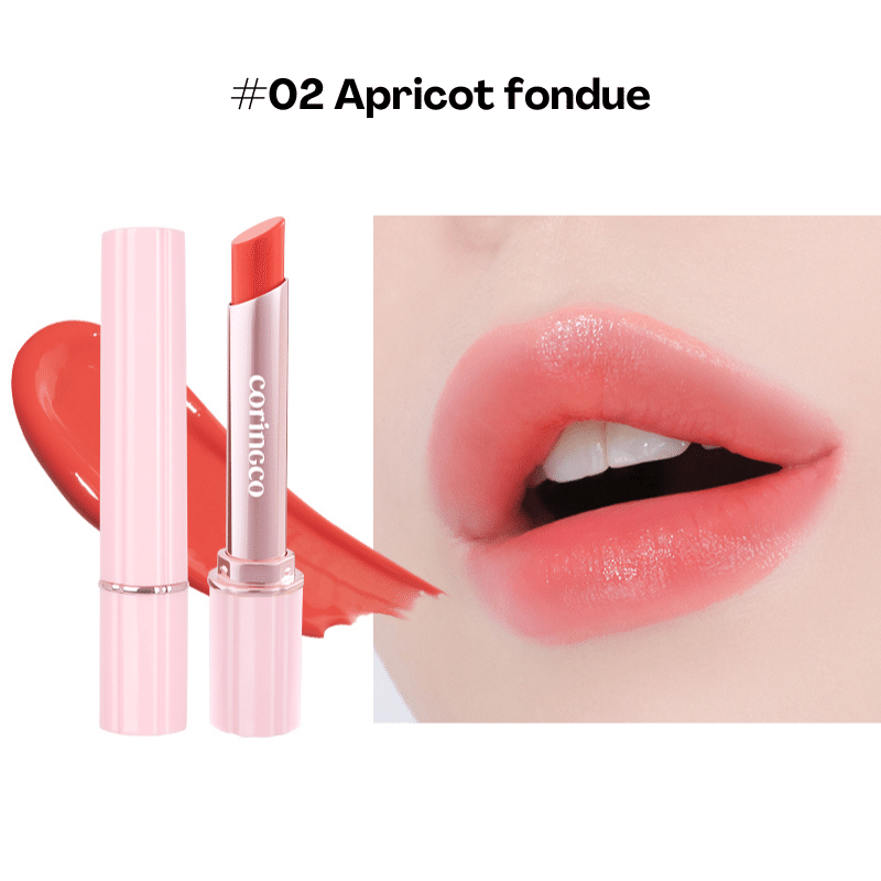 CORINGCO Pink Churros Plumping Glossy Lip Lipstick #02 Apricot Fondue 1 each