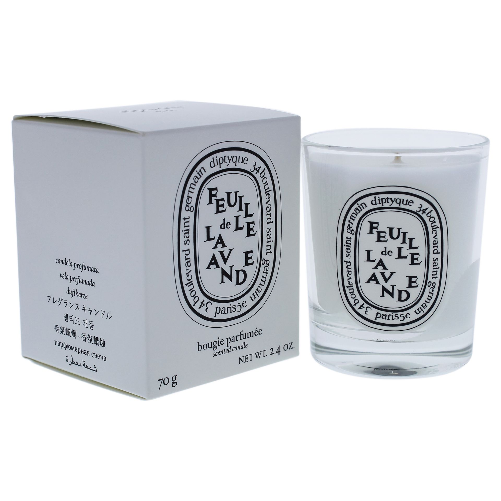 Diptyque Feuille de Lavande 香り付きキャンドル Feuille de Lavande/ Lavender Leaf small candle | Diptyque Paris
