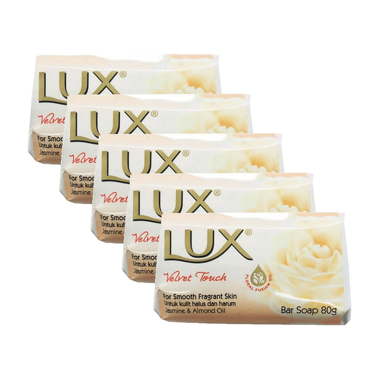 LUX Nourishing Moisturizing Soap Bar 80g 5 each