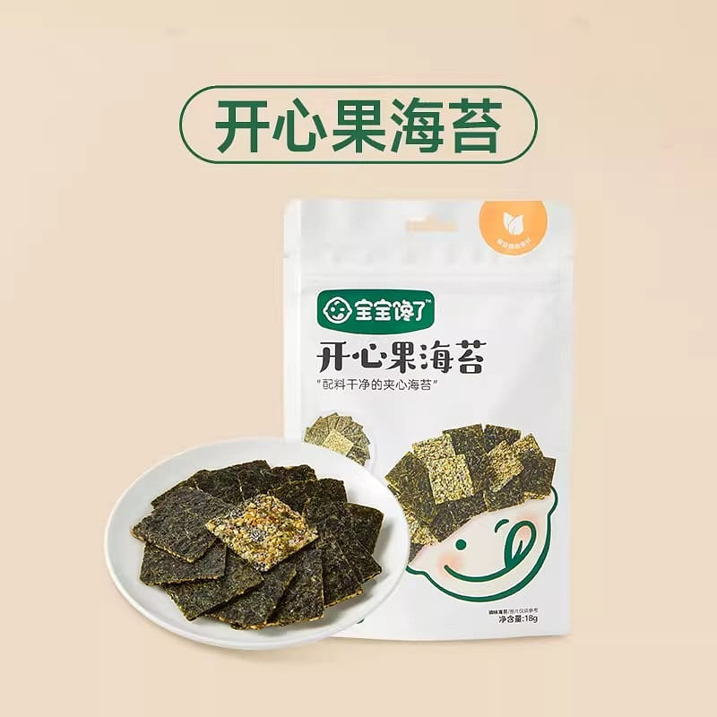 Baby Greedy Seaweed Sandwich Crisps Instant Children's Snacks 18g/bag 18 g