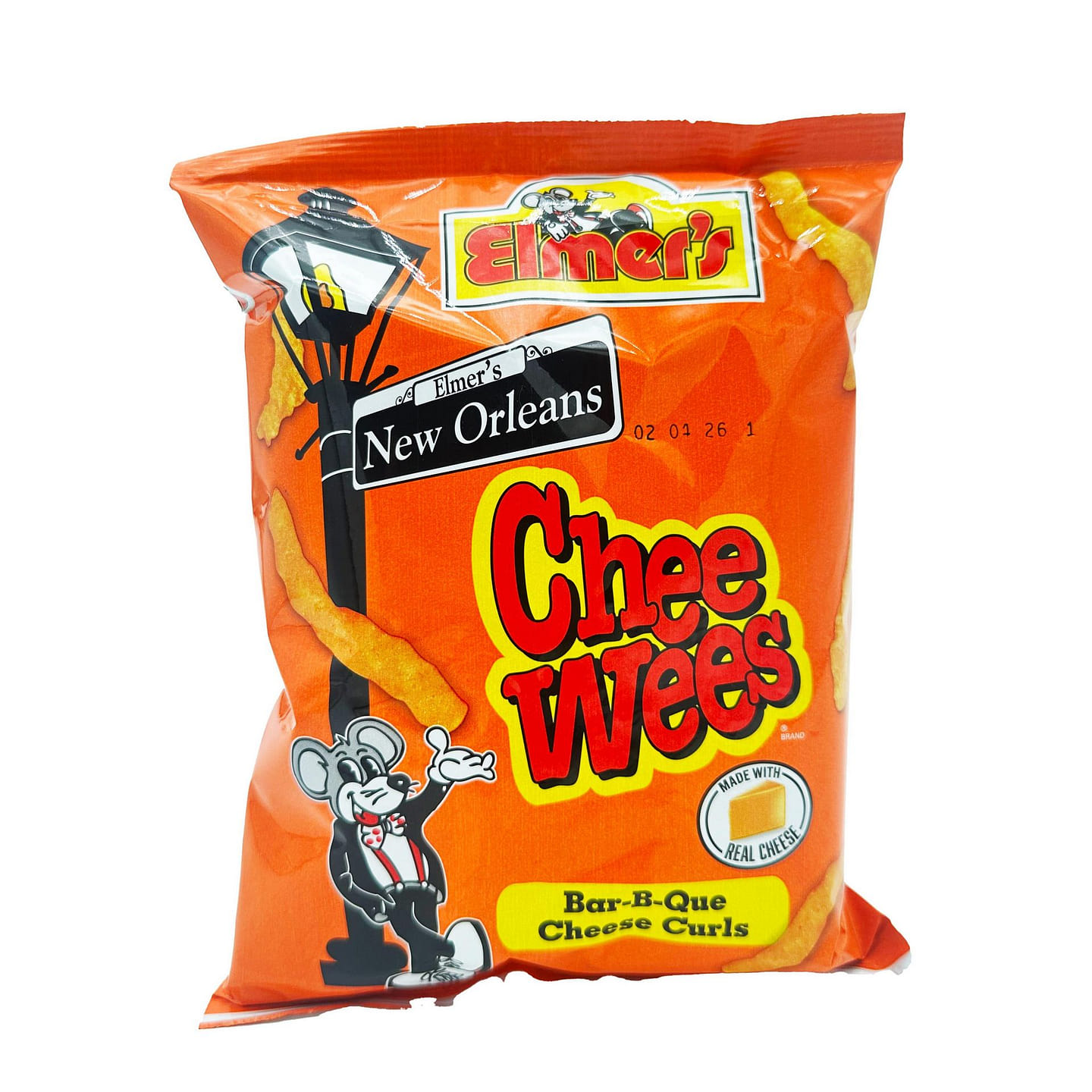 Elmer’s Chee Wees BBQ Cheese Curls 63.78g (2.5oz) 1 each