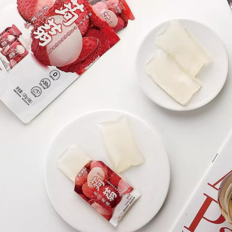 来伊份蒟蒻果汁果冻（荔枝味）