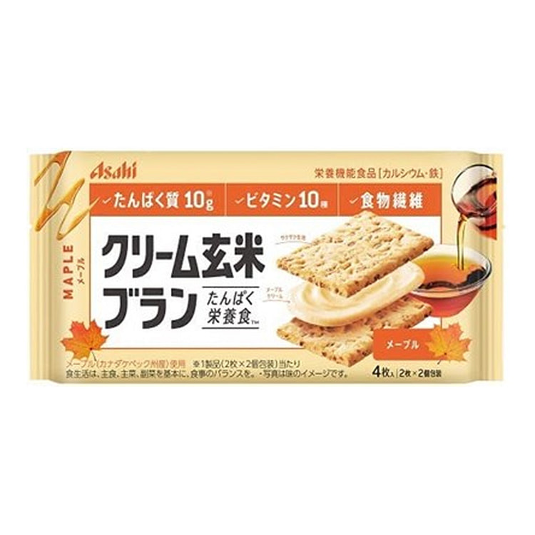 朝日 玄米夹心营养饼干 枫糖味72g