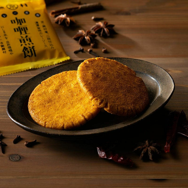 蕪村カレー煎餅 ご愛食用袋 (1枚入×8袋) 1 個