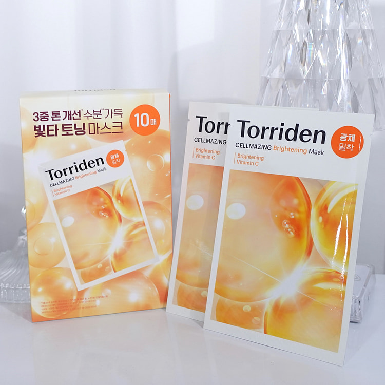 Torriden桃瑞丹维生素C美白面膜10片