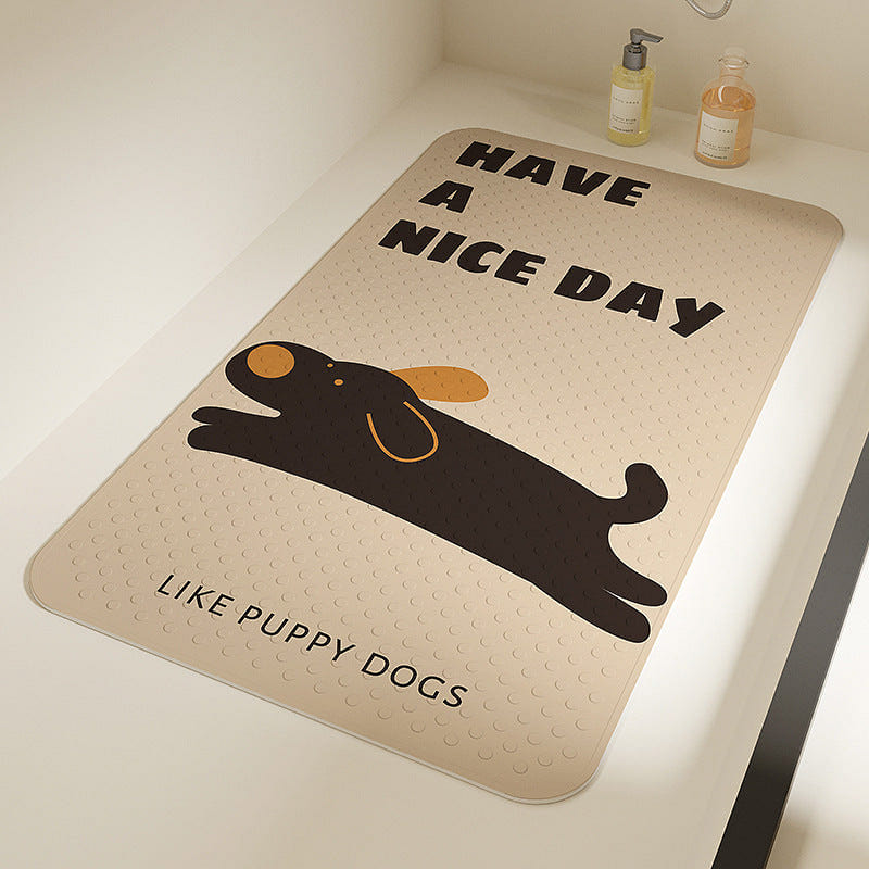 Bathtub Anti-Slip Mat, 50x80cm, Running Dog 0 lb