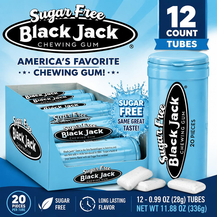 Gerrit Black Jack SF Anise Gum 12ct 1 each