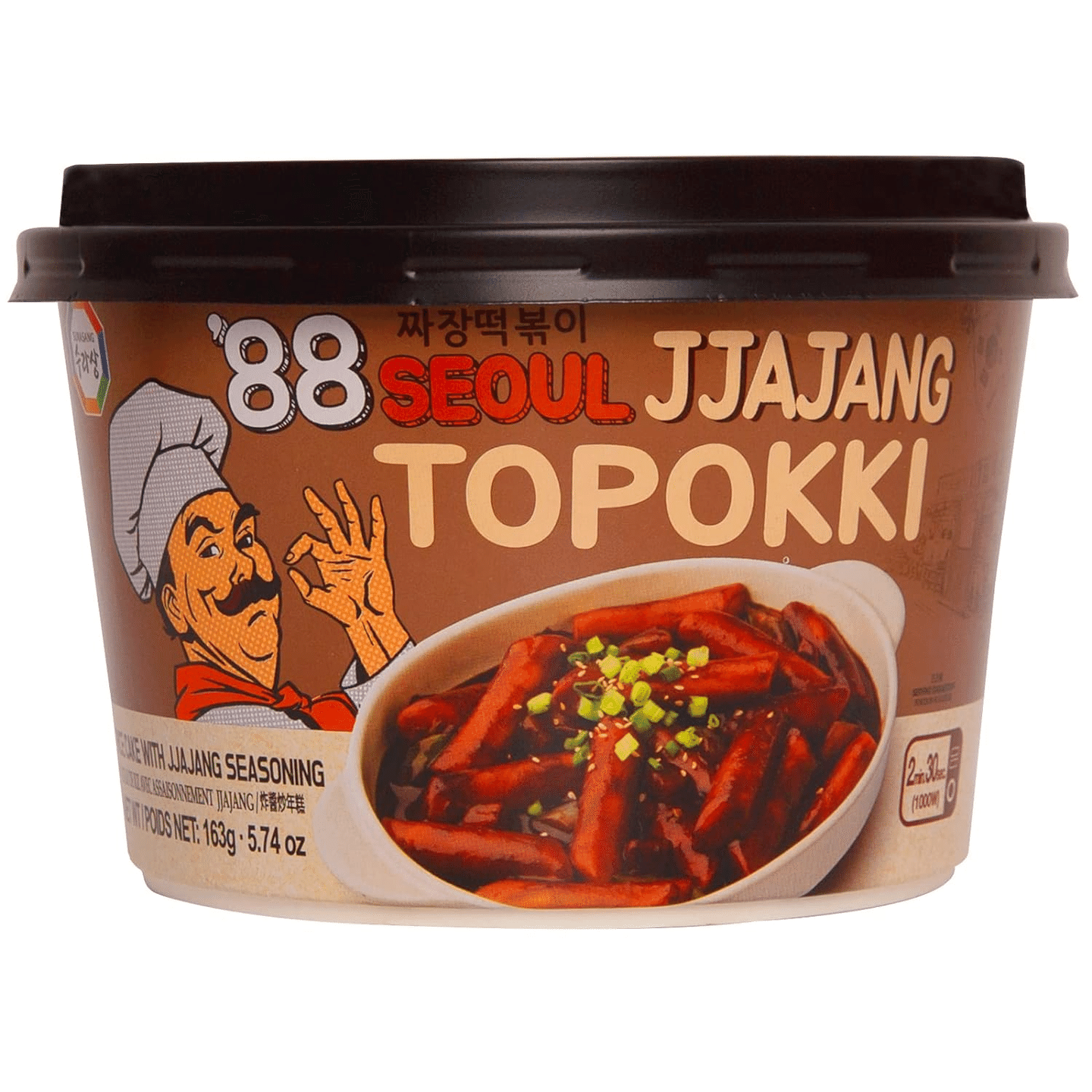수라상 짜장떡볶이 검은콩 소스 떡볶이 163g 1 개