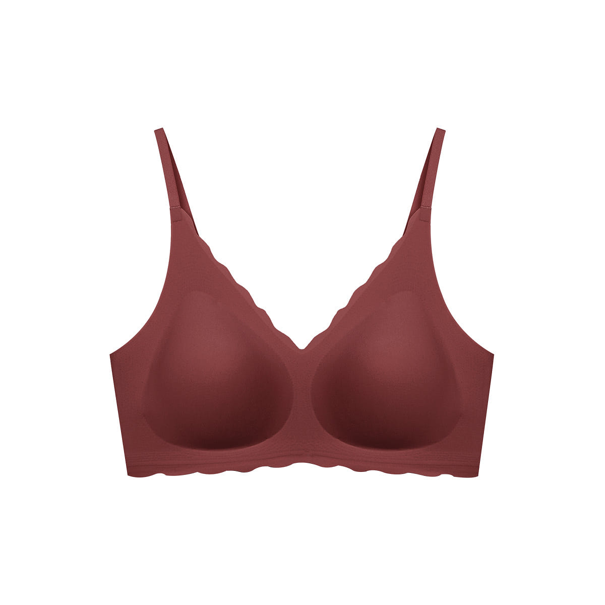 China Direct Mail Ubras No Size Commuter Small Flower Yang Non removable Chest Cushion Bra – Back Hook Style – Standard – Hot Cocoa Color – One Size 100 g