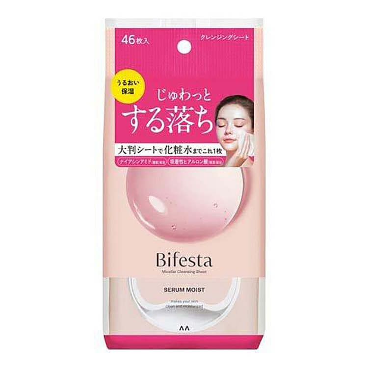 MANDOM Bifesta卸妆湿巾46枚 粉色