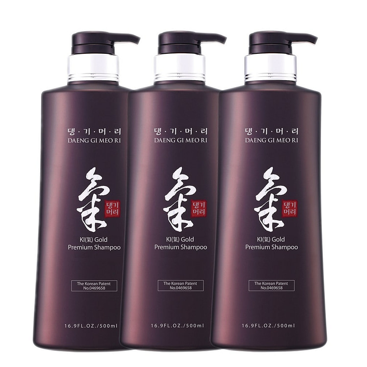 Daeng Gi Meo Ri - Ki Gold 高级洗发水 3 件套 (500ml) - K-Beauty 滋养