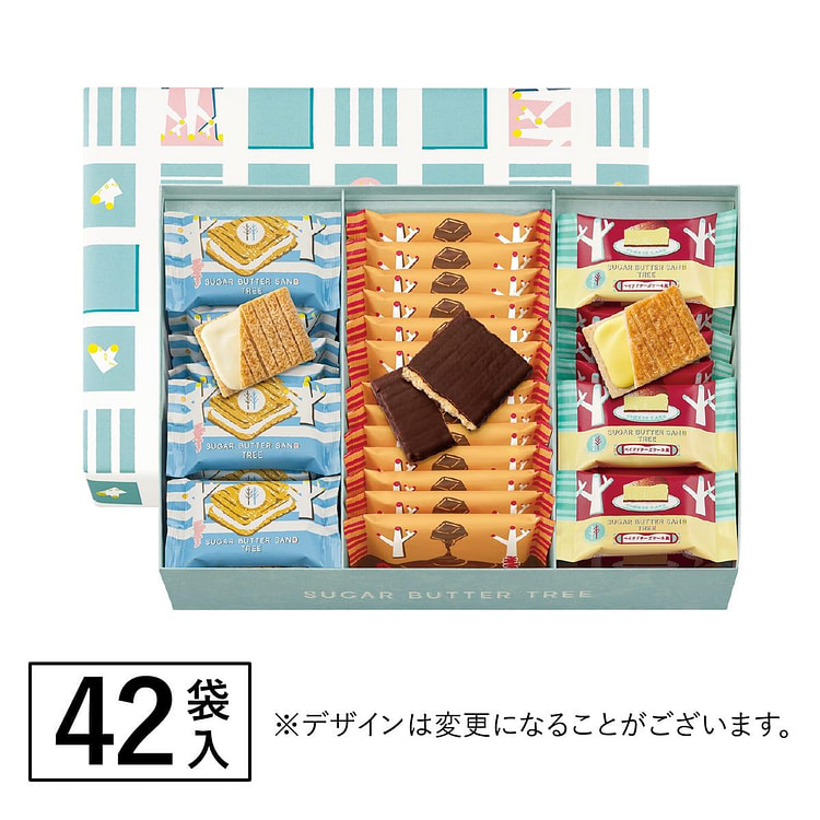 Sugar Butter Tree Collection Assorted GiftBox 42pc 1 each
