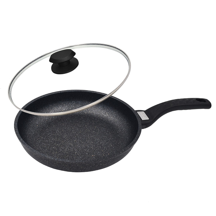 ACECOOK 26厘米大理石不粘煎锅带玻璃盖套装 1 箱
