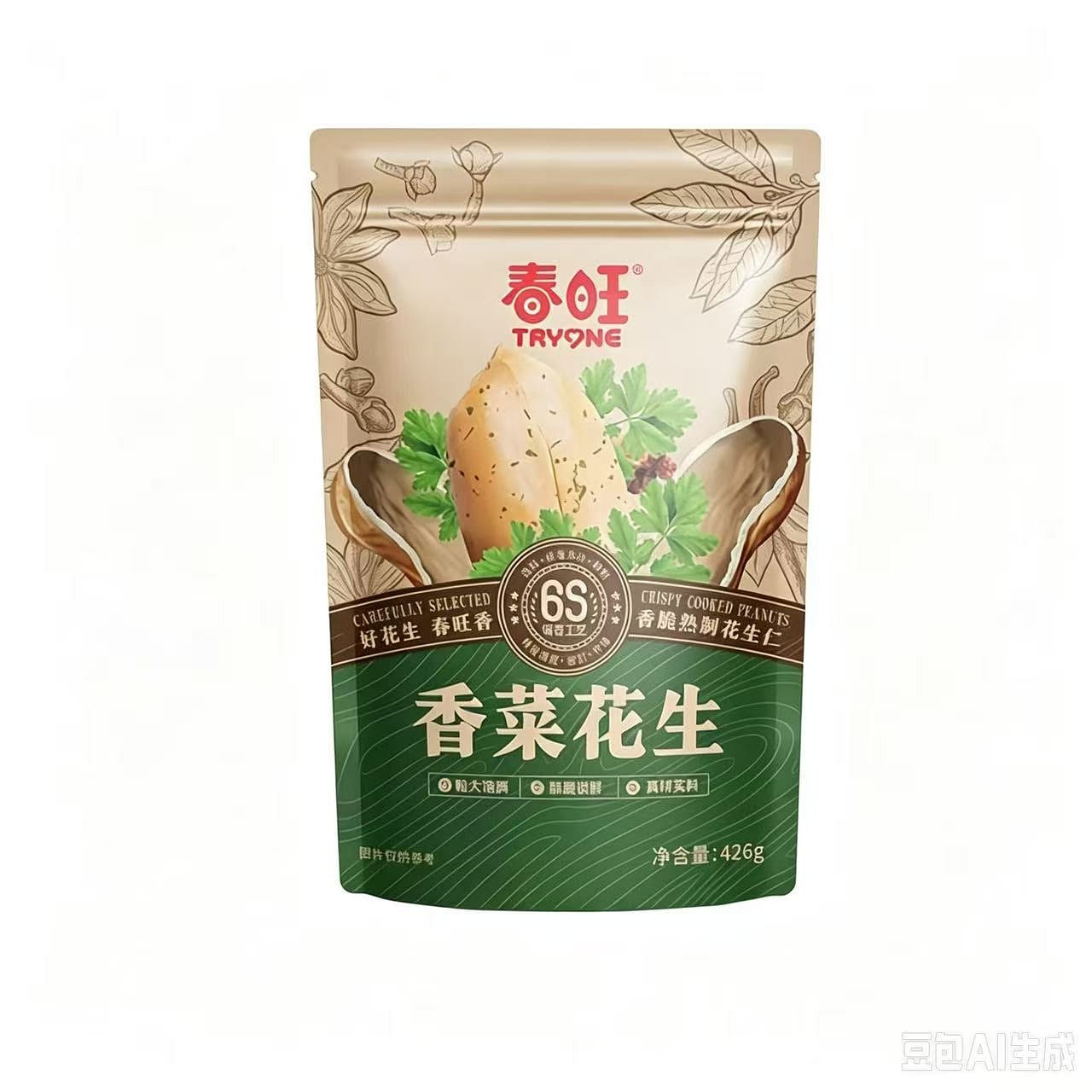 Chunwang coriander peanuts 426g * 1 pack 426 g