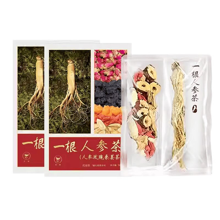 花一杯一根人参茶 人参桑葚玫瑰茶 10g 1 盒