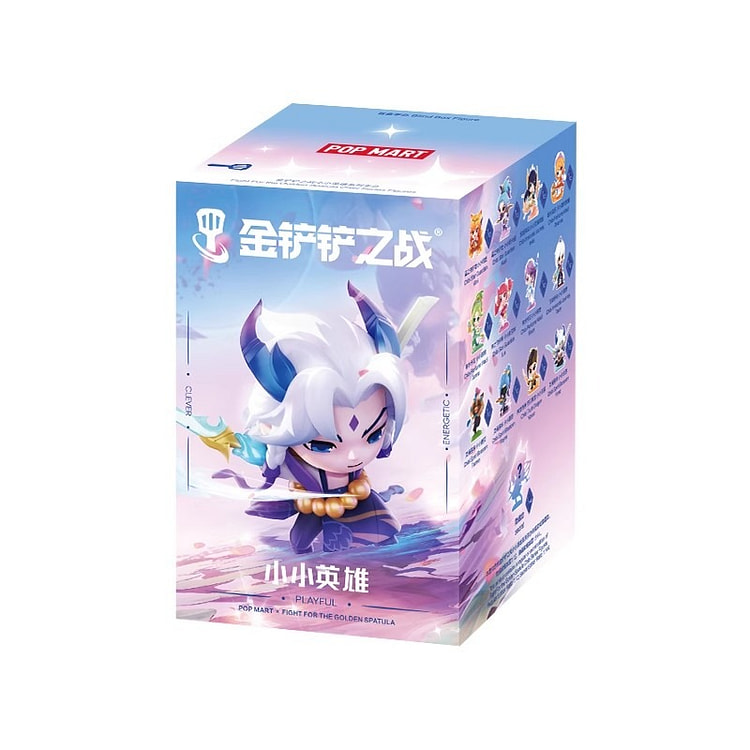 POPMART泡泡玛特金铲铲之战小小英雄 盲盒1份