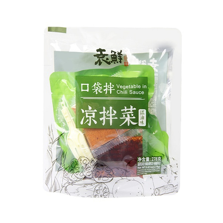 袁鲜 口袋凉拌菜成都特色小吃 278g*1袋装