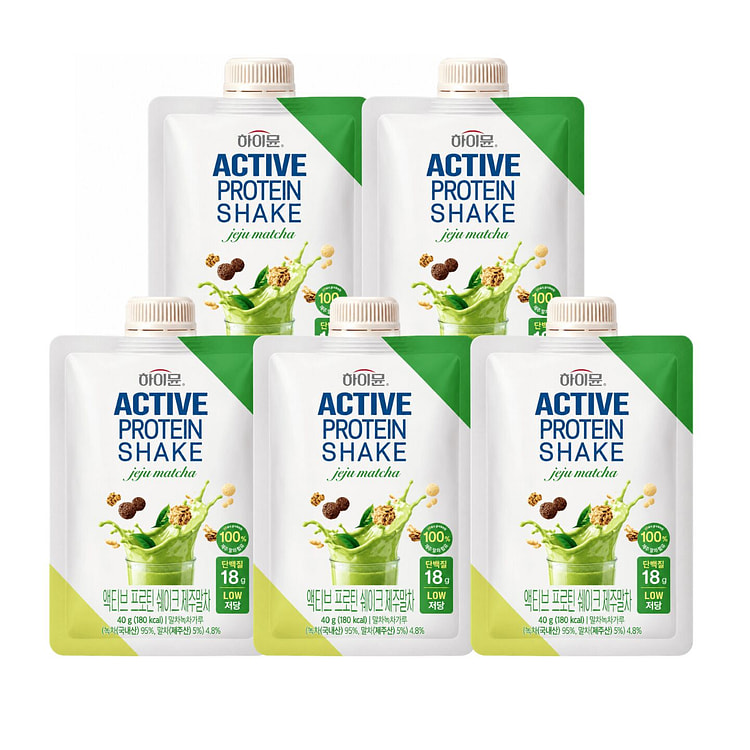 Protein Meal Replacement Shake Powder Jeju Matcha 5 each