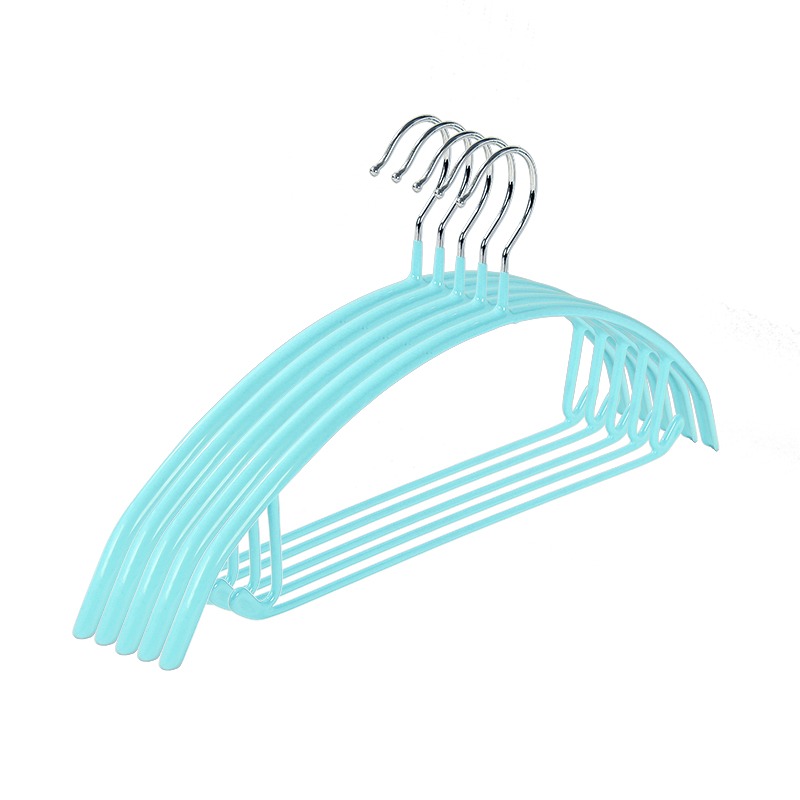 Multiple Color Clothes Hangers,Heavy Duty - Non Slip Felt Hangers-Blue 5 cái