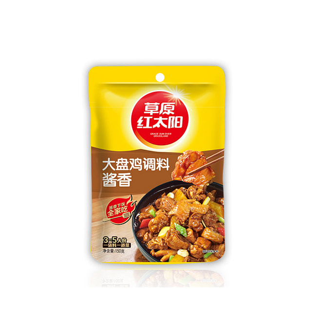草原红太阳大盘鸡炒鸡酱料调料酱香味150g*1袋