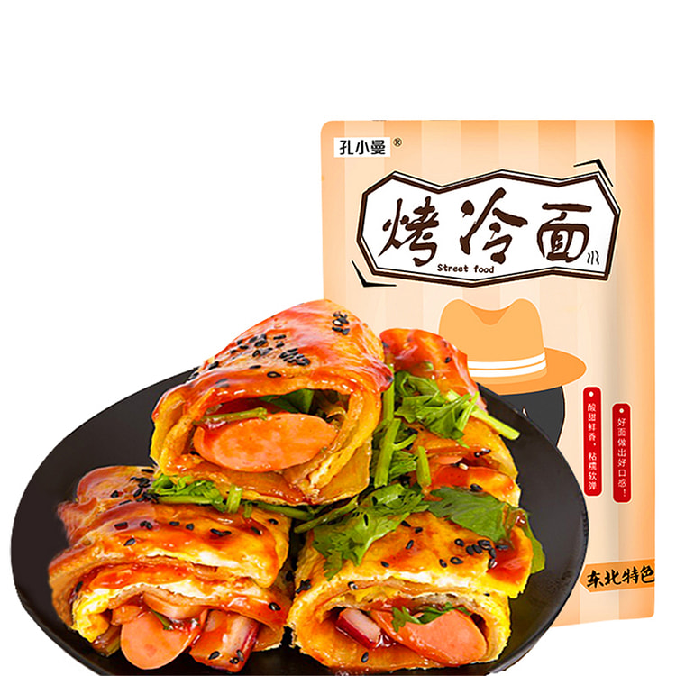 孔小曼烤冷面含酱包600g/袋