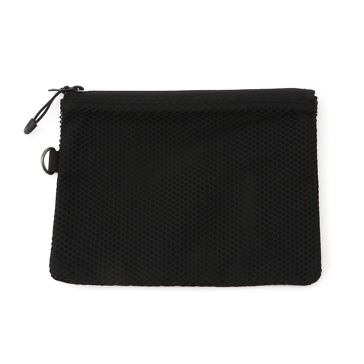 MUJI Double Zip Pouch Black M 1 each