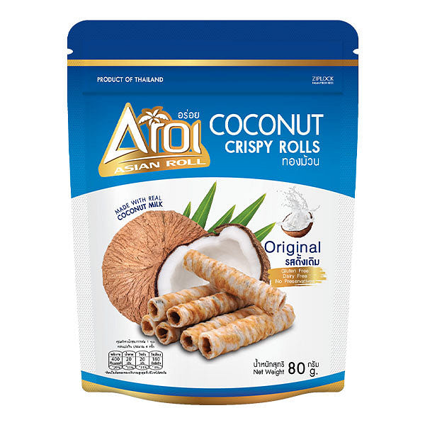 Aroi Coconut Crispy Rolls Original Flavor 1 each