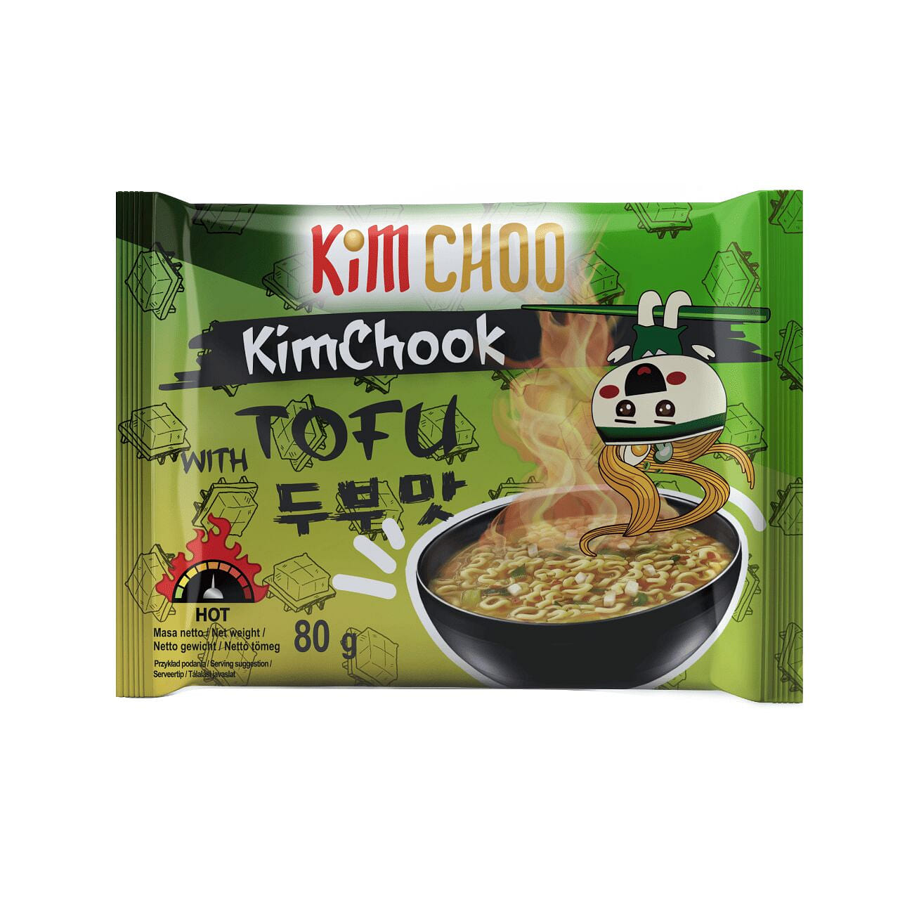 [10-PACK] KIMCHOO Hot Tofu Noodle Soup 2.82 oz*10 pack