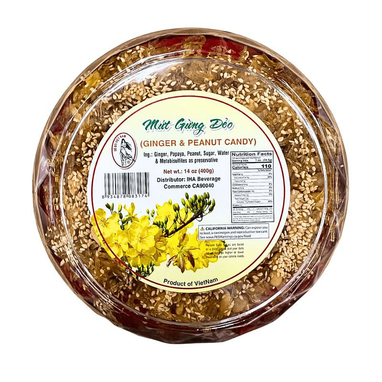 [CO GAI VIET NAM] Ginger & Peanut Candy - 14oz 1 each