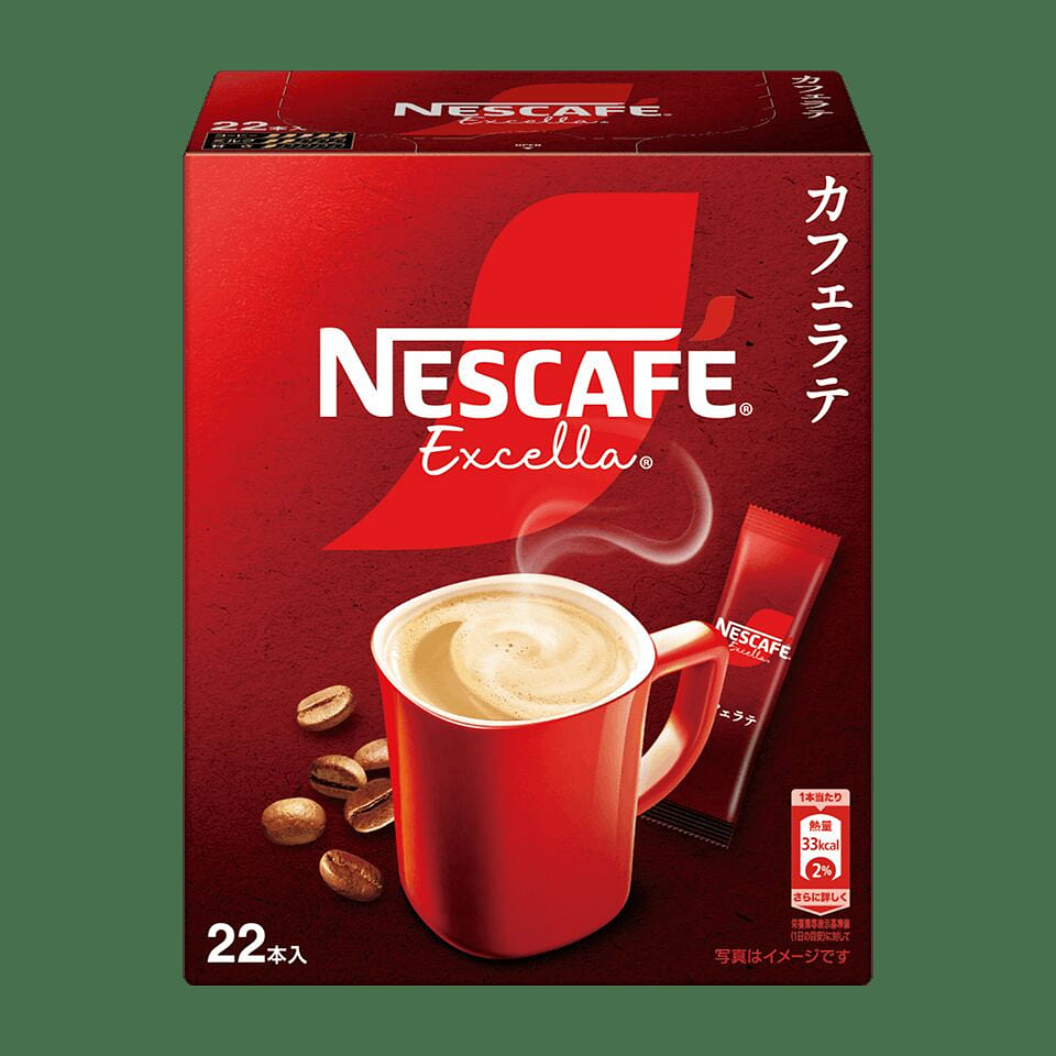 Nescafe Excella Cafe Latte Instant Sticks 22p 1 count