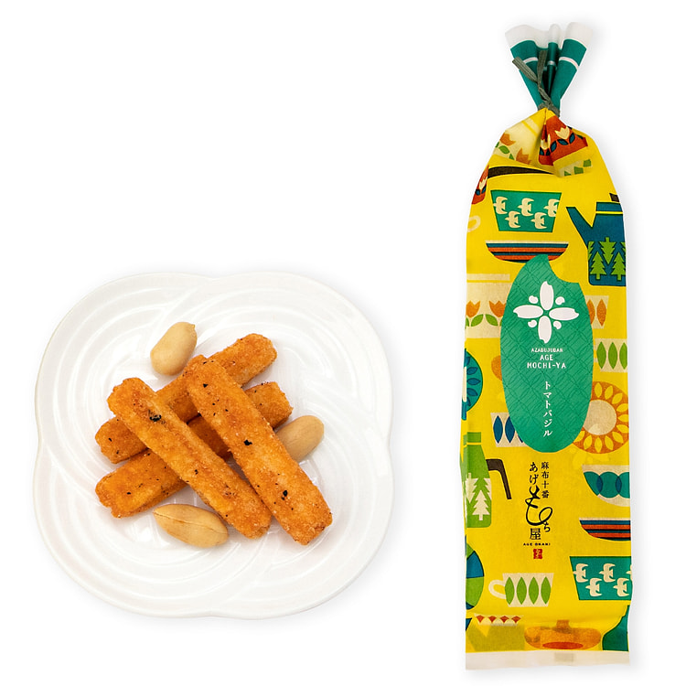 麻布十番 酥脆 米果 番茄罗勒味 50g