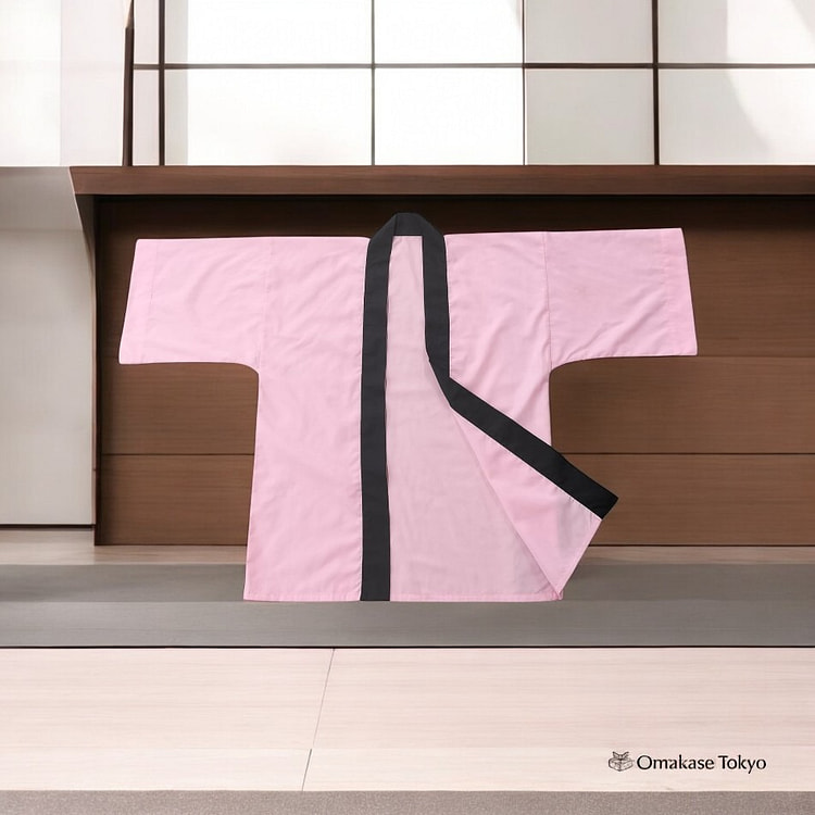 Noboriya Kobo Solid Happi Coat-Pink 400 g