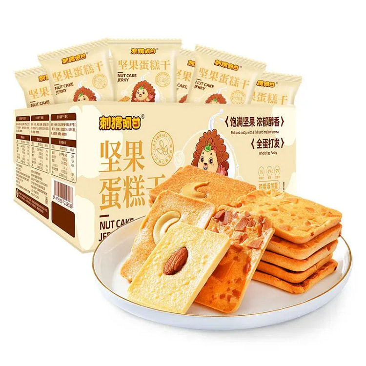 刺猬阿甘网红坚果巴旦木饼干210g 210 克